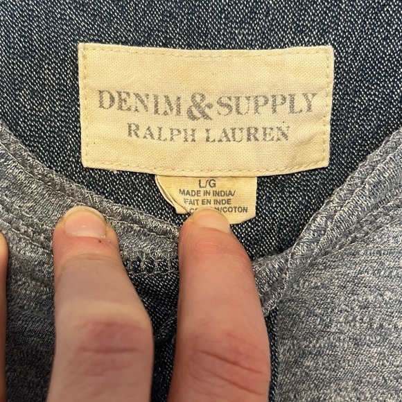 Ralph Lauren Denim & Supply Long Sleeve V-Neck Sz L - Picture 3 of 7